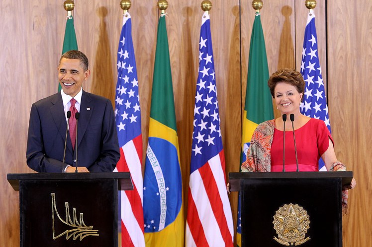 Presidenta Dilma e presidente Obama, em declaração à imprensa 1
