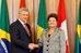 Dilma Rousseff cumprimenta o primeiro-ministro do Canadá, Stephen Harper 1