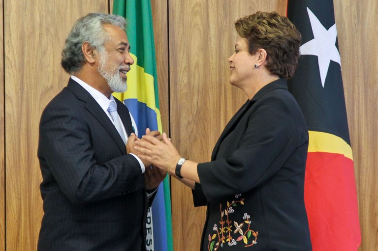 Presidenta Dilma Rousseff e o primeiro-ministro do Timor Leste, Xanana Gusmão 1