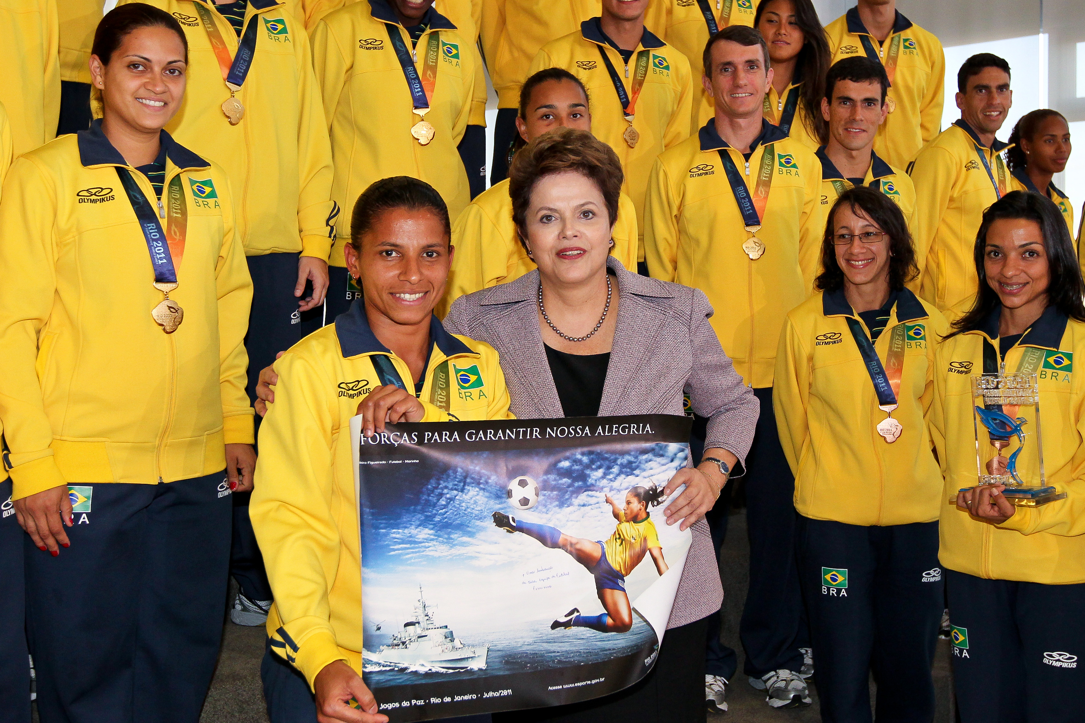 Dilma recebe os medalhistas dos 5º Jogos Mundiais Militares Rio 2011 - 3