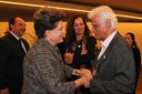 Presidenta Dilma Rousseff cumprimenta Ziraldo (escritor e cartunista ) durante chegada para Cerimônia de Inauguração da XV Bienal Internacional do Livro do Rio de Janeiro - 2011. (Rio de Janeiro-RJ, 01/09/2011)