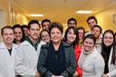 Presidenta Dilma Rousseff participa da cerimônia de entrega de novos leitos no Hospital Universitário da Universidade Luterana do Brasil (Ulbra). Canoas-RS, 02/09/2011