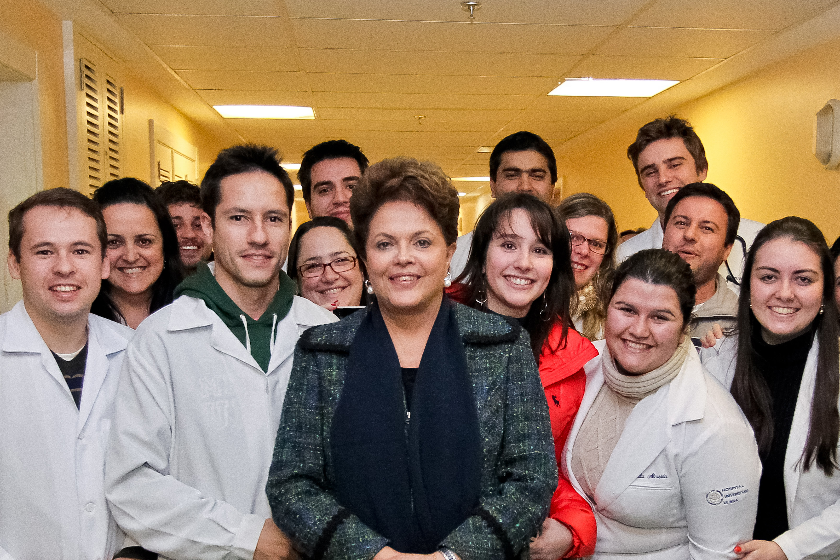 Presidenta Dilma Rousseff participa da cerimônia de entrega de novos leitos no Hospital Universitário da Universidade Luterana do Brasil (Ulbra). Canoas-RS, 02/09/2011