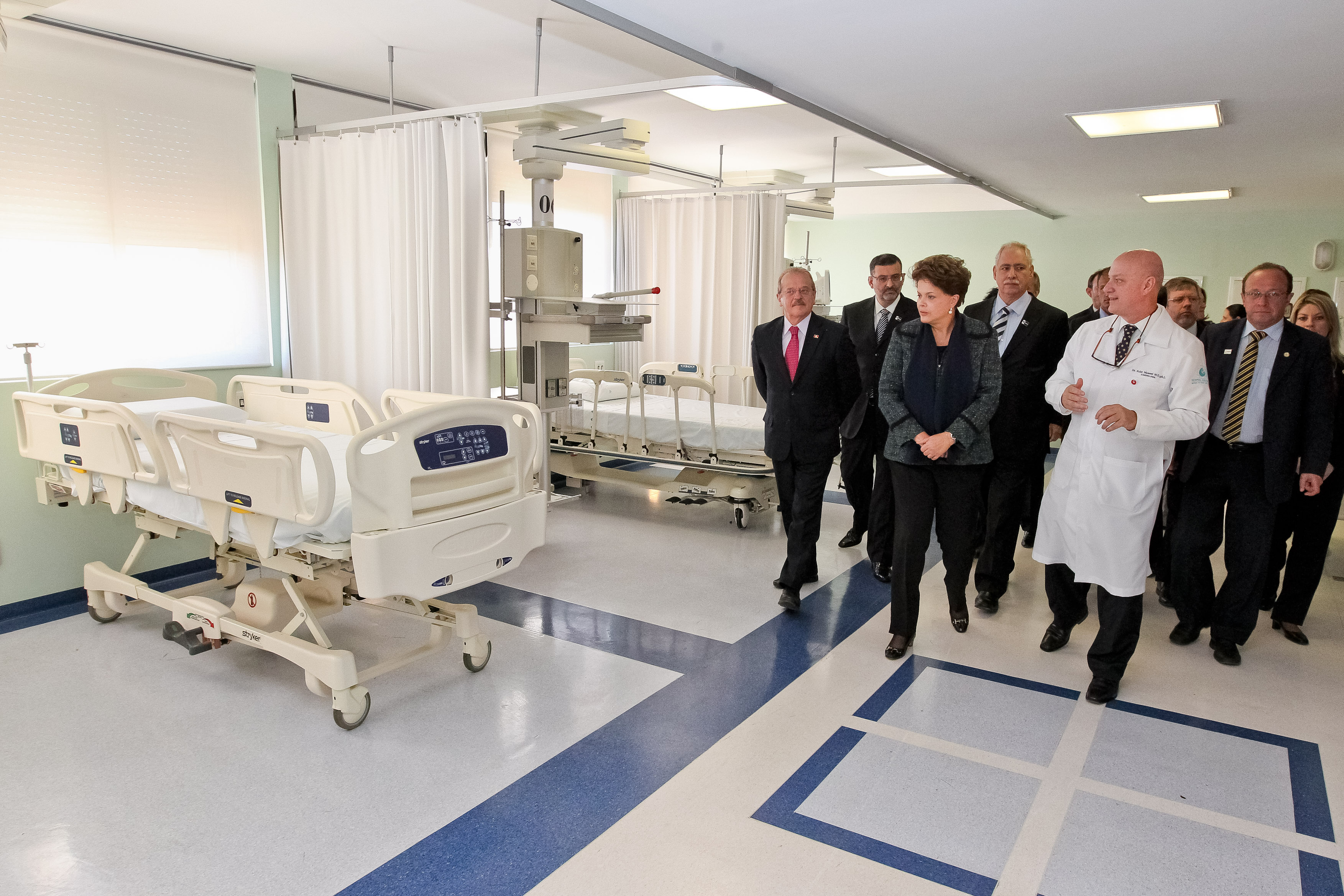 Presidenta Dilma Rousseff participa da cerimônia de entrega de novos leitos no Hospital Universitário da Universidade Luterana do Brasil (Ulbra). Canoas-RS, 02/09/2011