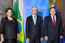 Presidenta Dilma Rousseff posa para foto com o Presidente do Conselho Europeu, Senhor Herman Van Rompuy e o Presidente da Comissão Européia, Senhor José Manuel Durão Barroso no Castelo de Val Duchesse. Bruxelas - BEL, 03/10/2011