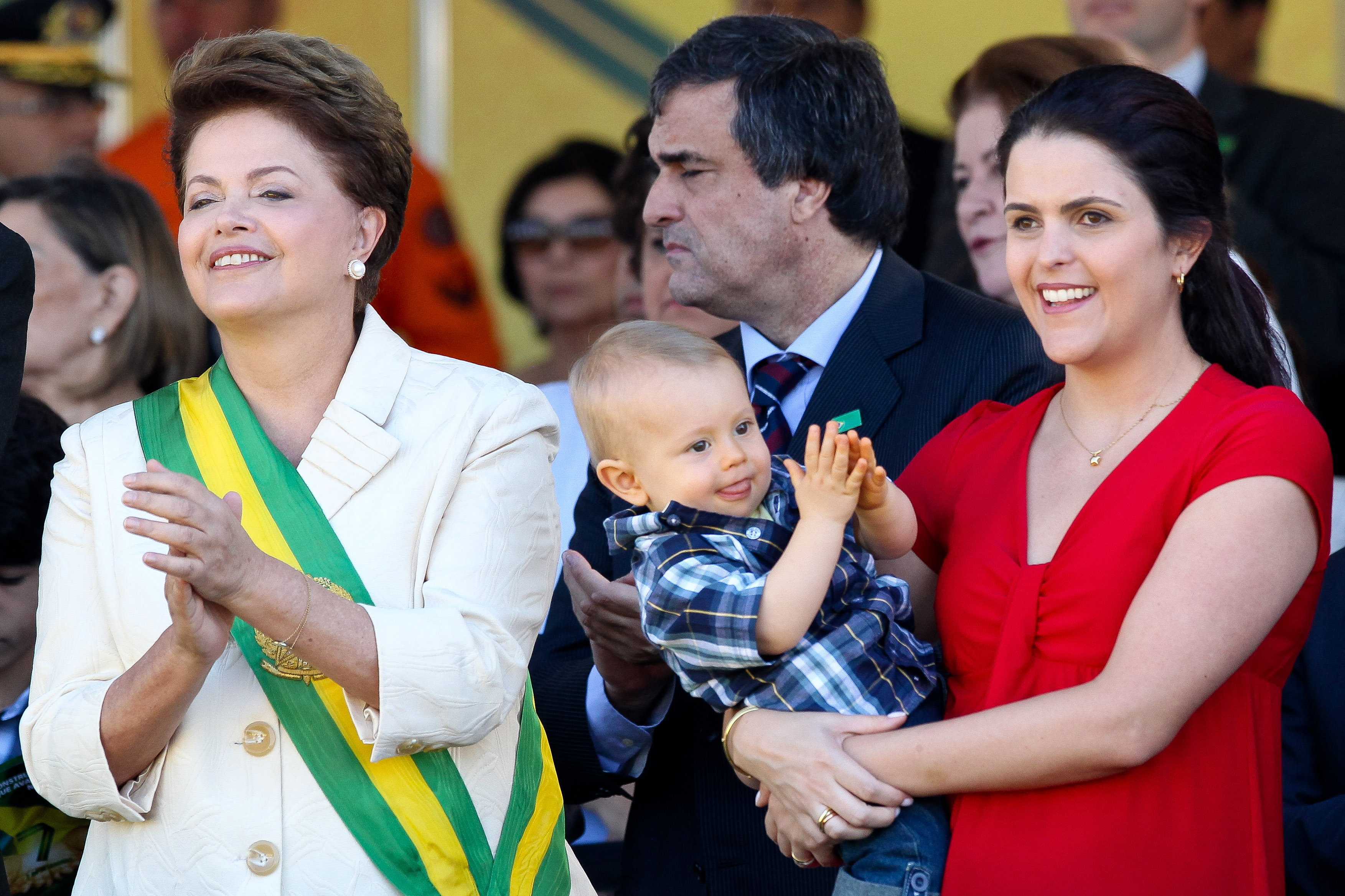 Presidenta Dilma Rousseff durante o desfile cívico-militar de 7 de setembro. Brasília-DF, 07/09/2011