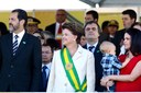 Presidenta Dilma Rousseff durante o desfile cívico-militar de 7 de setembro. Brasília-DF, 07/09/2011