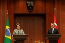 Presidenta Dilma Rousseff durante declaração à Imprensa no Palácio Presidencial de Çankaya. Ancara - TUR, 07/10/2011