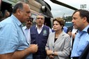 Presidenta Dilma Rousseff, ministro Alexandre Padilha, governador Sérgio Cabral e vice-governador Luiz Fernando Pezão reúnem-se para sobrevoar as áreas atingidas pelas chuvas. Rio de Janeiro-RJ, 13/01/2011 