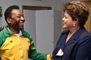  Presidenta Dilma e Pelé por ocasião dos 5º Jogos Mundiais Militares Rio 2011. Rio de Janeiro-RJ, 16/07/2011 