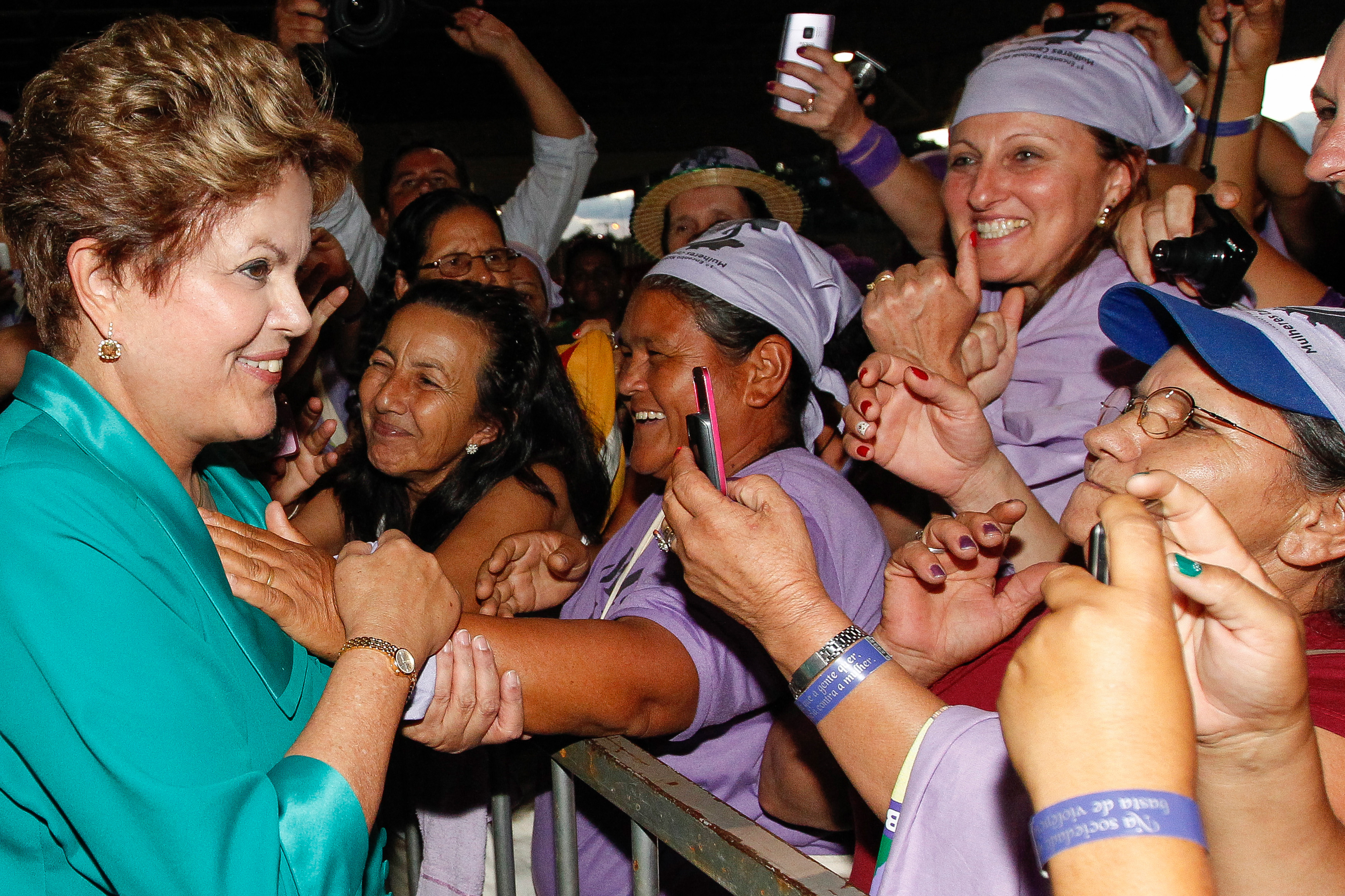 Presidenta Dilma Rousseff durante o 1º Encontro Nacional do Movimento de Mulheres Camponesas - MMC. Brasília-DF, 19/02/2013