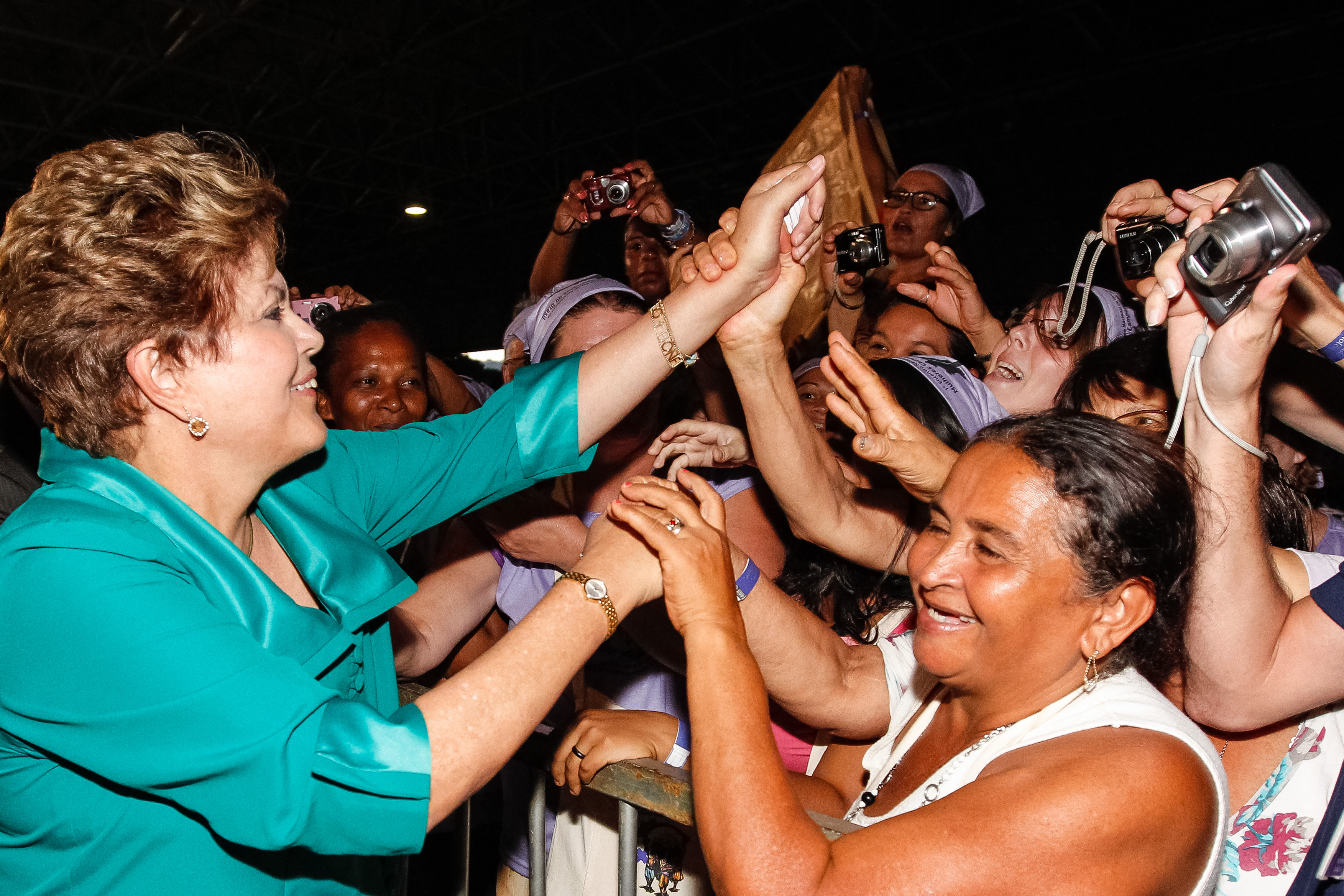 Presidenta Dilma Rousseff durante o 1º Encontro Nacional do Movimento de Mulheres Camponesas - MMC. Brasília-DF, 19/02/2013