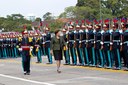 Presidenta Dilma Rousseff, durante cerimônia de entrega de espadins aos 441 cadetes da Academia Militar das Agulhas Negras. Resende-RJ, 20/08/2011