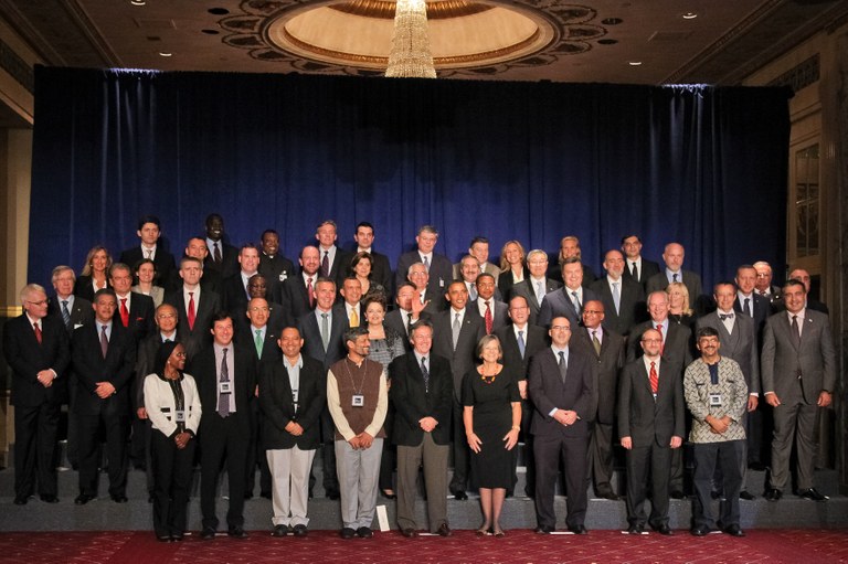 Presidenta Dilma Rousseff durante cerimônia de lançamento da parceria para governo aberto no Hotel Waldorf Astoria. Nova Iorque-EUA, 20/09/2011