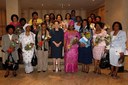 Presidenta Dilma Rousseff posa para foto com lideranças femininas angolanas, durante audiência no Hotel Trópico. Luanda-Angola,20/102011