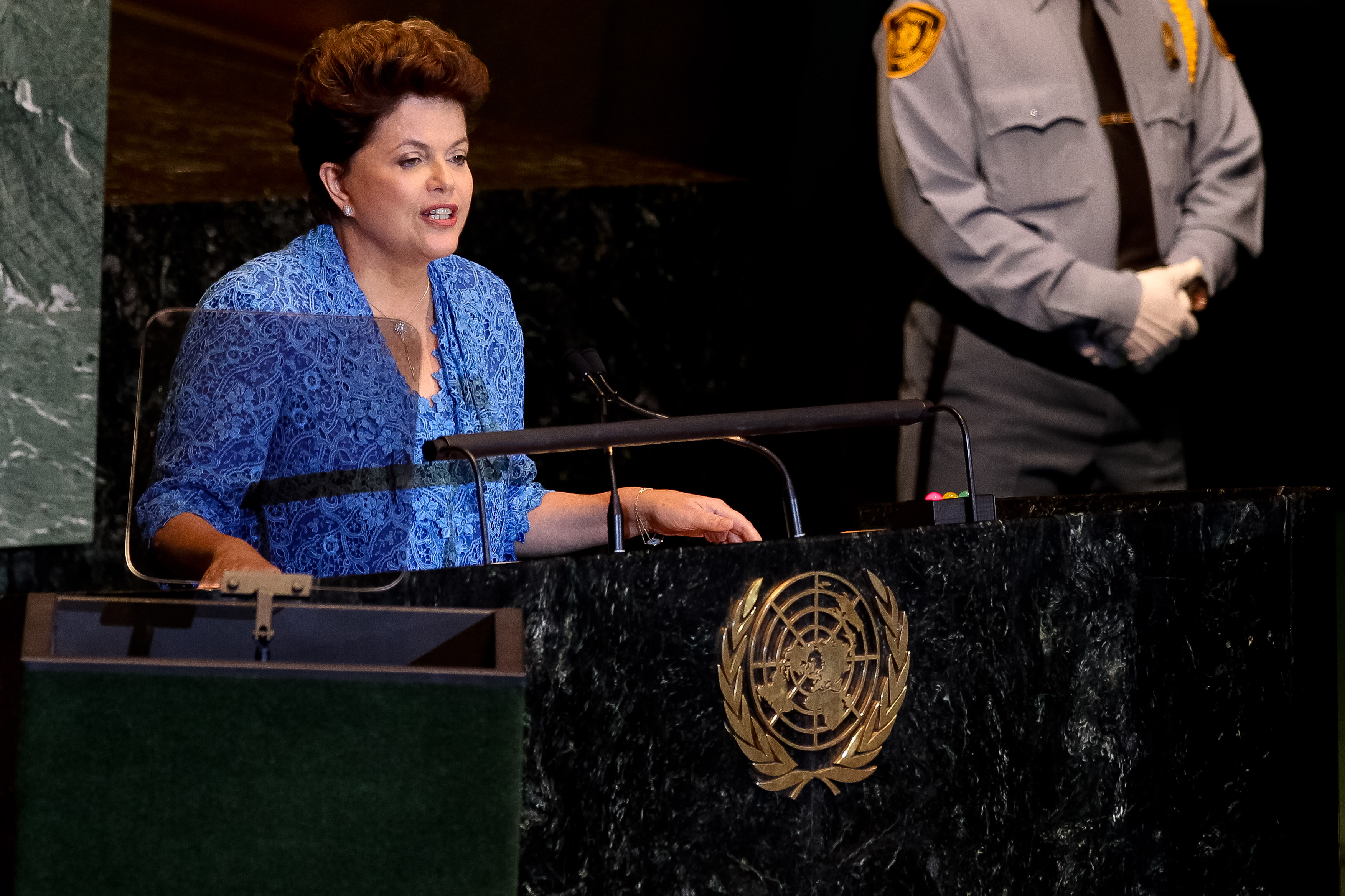  Presidenta Dilma Rousseff durante abertura do Debate Geral da LXVI Assembleia-Geral das Nações Unidas. Nova Iorque-EUA, 21/09/2011