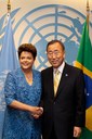 Presidenta Dilma Rousseff durante audiência concedida ao secretário-geral das Nações Unidas, Ban Ki-Moon na Sede da ONU. Nova Iorque-EUA, 21/09/2011