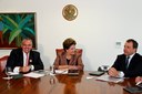 Presidenta Dilma Rousseff durante audiência com Antonio Roberto Cortes ,Presidente e CEO da MAN Latin America, no Palácio do Planalto. Brasilia - DF, 21/10/2011