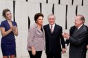 Presidenta Dilma Rousseff durante jantar com parlamentares e ministros do PMDB, oferecido pelo vice-presidente Michel Temer. Brasília-DF, 23/08/2011 