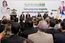 Presidenta Dilma Rousseff discursa durante cerimônia de lançamento do Crescer - Programa Nacional de Microcrédito. Brasília-DF, 24/08/2011