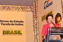 Presidenta Dilma Rousseff discursa durante cerimônia de lançamento regional Brasil sem Miséria - Nordeste. Arapiraca-AL, 25/07/2011  