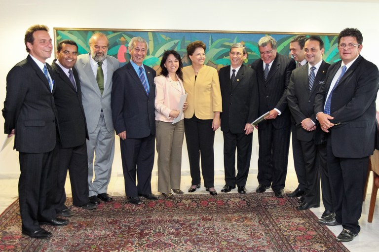  Presidenta Dilma Rousseff durante reunião com lideranças do Partido Verde - PV, no Palácio do Planalto. Brasília-DF, 25/08/2011