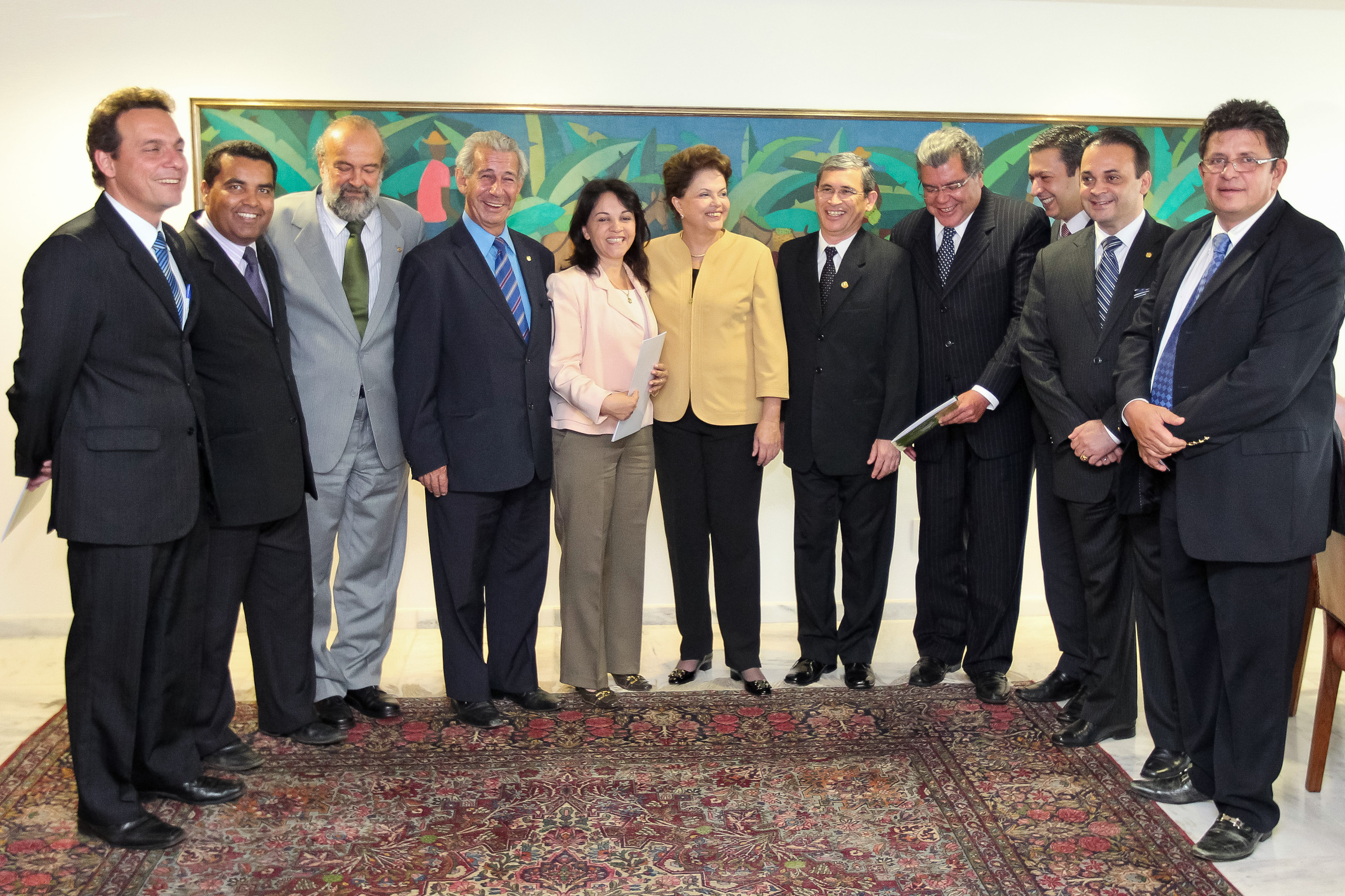  Presidenta Dilma Rousseff durante reunião com lideranças do Partido Verde - PV, no Palácio do Planalto. Brasília-DF, 25/08/2011