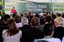 Presidenta Dilma Rousseff discursa na cerimônia de lançamento do Programa Nacional de Acesso ao Ensino Técnico e ao Emprego. Brasília-DF, 28/04/2011  
