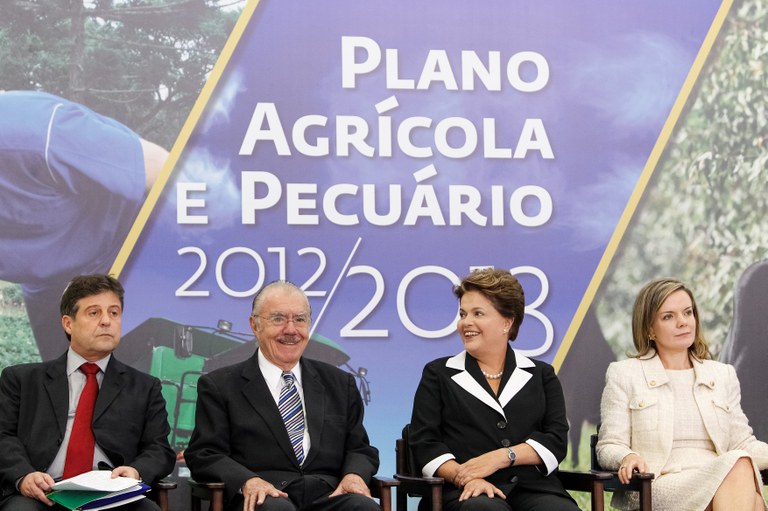 Presidenta Dilma Rousseff durante cerimônia de lançamento do Plano Agrícola e Pecuário 2012/2013. Brasília - DF, 28/06/2012