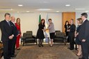 Presidenta Dilma Rousseff cumprimenta a presidenta da Argentina, Cristina Kirchner, no Palácio do Planalto. Brasília-DF, 29/07/2011 