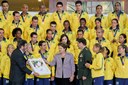 Presidenta Dilma Rousseff recebe no Palácio do Planalto a delegação dos medalhistas brasileiros dos 5º Jogos Mundiais Militares Rio 2011. Brasília-DF, 29/07/2011  