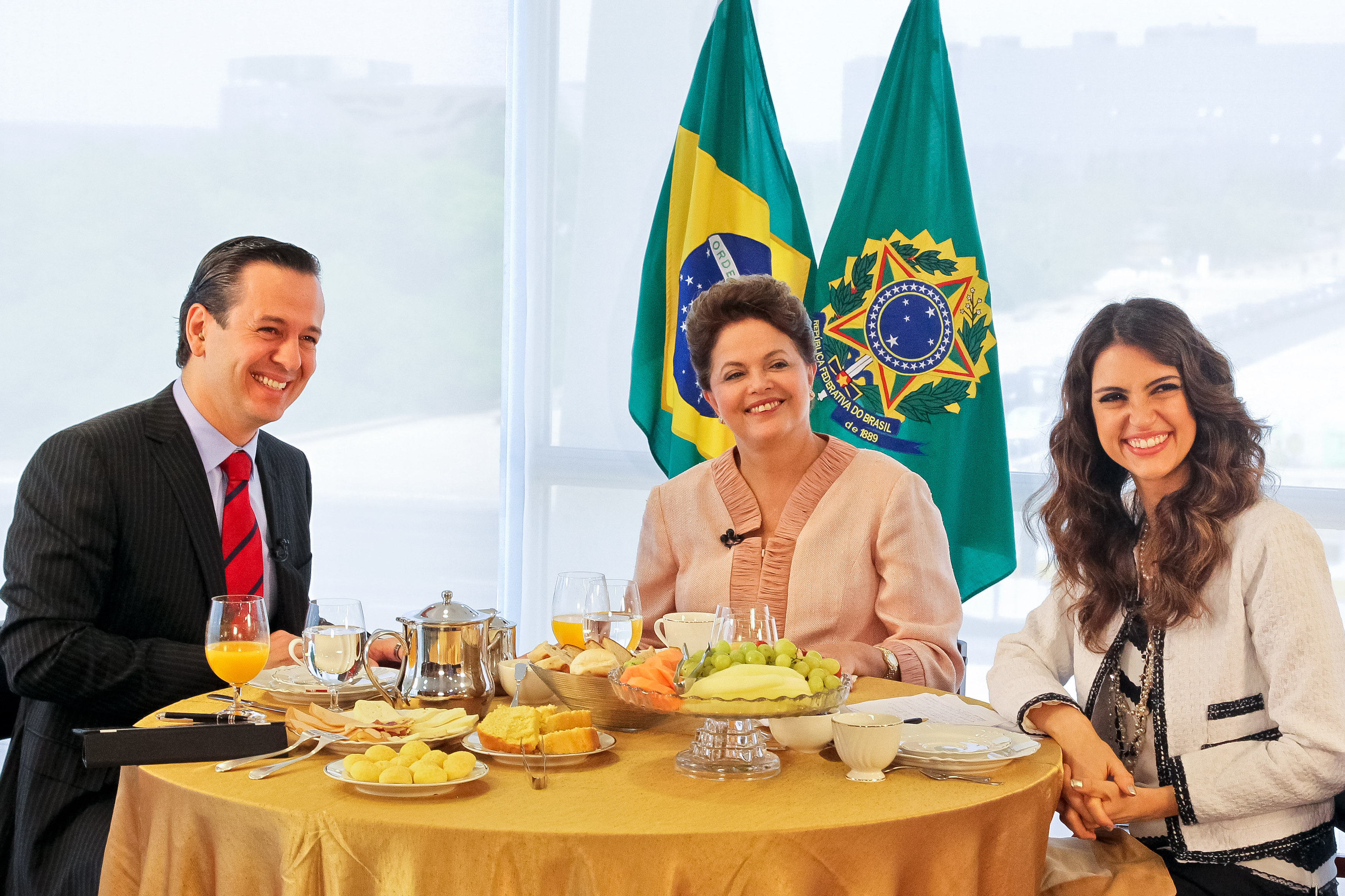 Presidenta Dilma Rousseffe durante entrevista cencedida ao programa Hoje em Dia. 29/09/2011