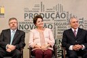 Presidenta Dilma Rousseff durante cerimônia de anúncio de Fomento à indústria Nacional de Defesa. Brasília-DF, 29/09/2011