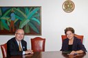 Presidenta Dilma Rousseff durante encontro com o presidente mundial da Deere & Company, Samuel Allen, no Palácio do Planalto. Brasília-DF, 30/06/2011