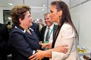 Presidenta Dilma cumprimenta a cantora Ivete Sangalo após o sorteio preliminar da Copa do Mundo da Fifa Brasil 2014. Rio de Janeiro-RJ, 30/07/2011  