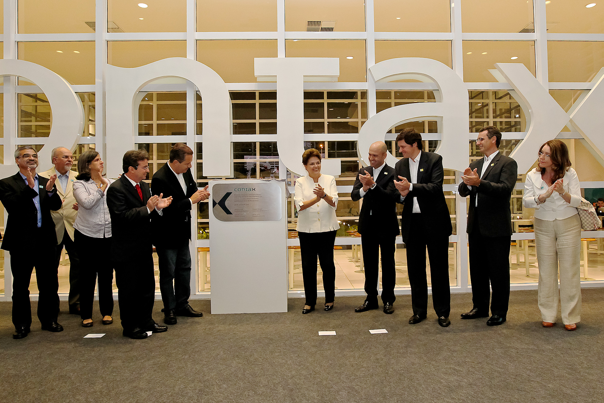Presidenta Dilma Rousseff participa da Visita de inauguração das novas instalações da empresa Contax Contact Center (Recife-PE, 30/08/2011)