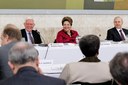 Presidenta Dilma Rousseff durante 39ª Reunião Ordinária do Pleno do Conselho de Desenvolvimento Econômico e Social - CDES. Brasília - DF, 30/08/2012