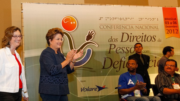  Presidenta Dilma Rousseff durante a 3ª Conferência Nacional dos Direitos da Pessoa com Deficiência. Brasília - DF, 04/12/2012