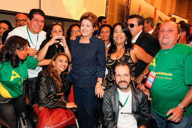 Presidenta Dilma Rousseff durante a 3ª Conferência Nacional dos Direitos da Pessoa com Deficiência. Brasília - DF, 04/12/2012