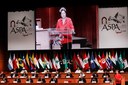 Presidenta Dilma Rousseff durante cerimônia de abertura da 3ª Cúpula ASPA. Lima - Peru, 02/10/2012