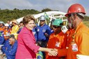 Presidenta Dilma Rousseff durante abertura ao tráfego do Arco Metropolitano do Rio de Janeiro, assinatura de contrato de financiamento para abastecimento de água na Baixada Fluminense e anúncio de novos investimentos. Duque de Caxias-RJ, 01/07/2014
