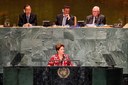 Presidenta Dilma Rousseff durante discurso na abertura da 67ª Assembleia-Geral das Nações Unidas. Nova Iorque - EUA, 25/09/2012