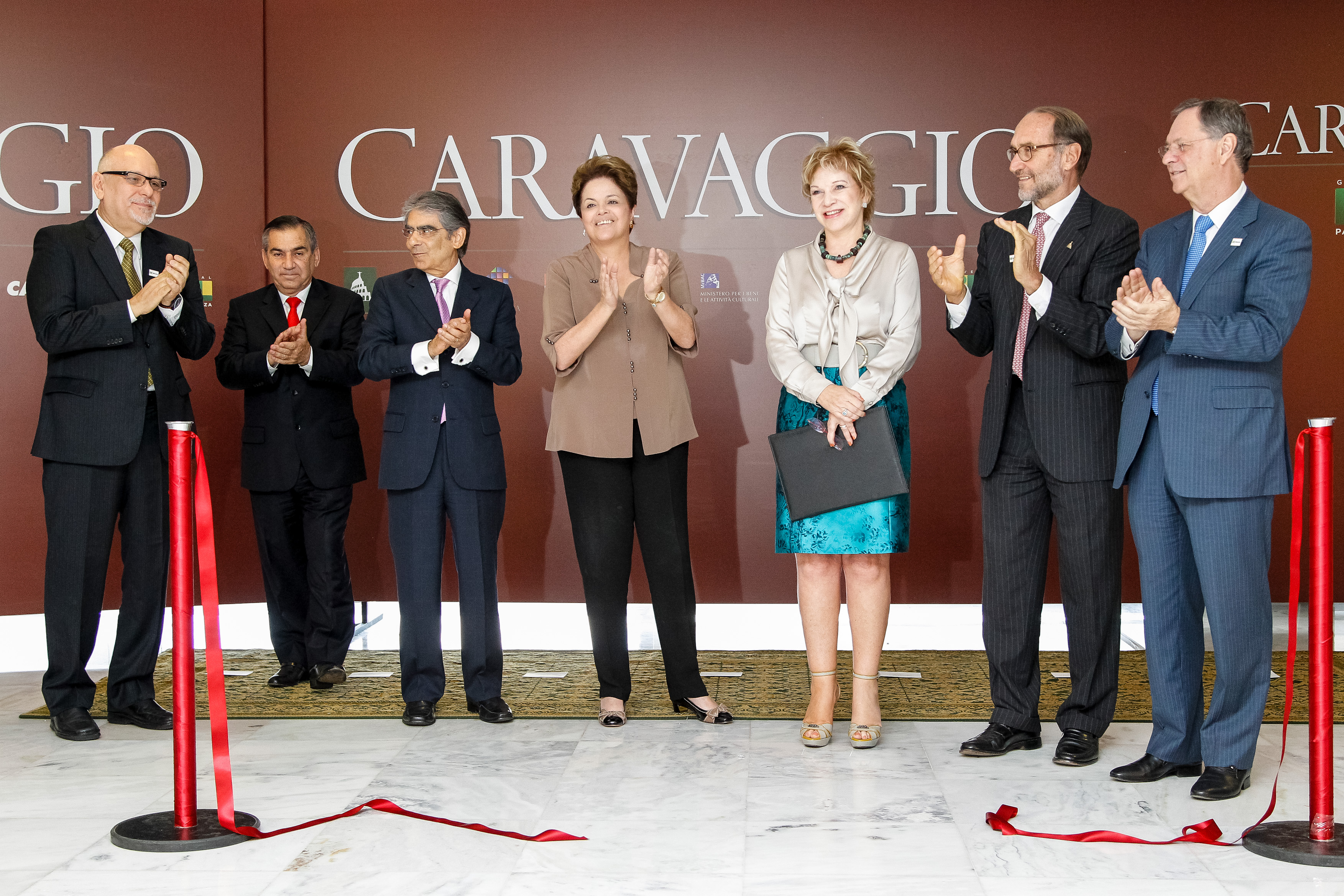 Presidenta Dilma Rousseff durante abertura da exposição das obras de Caravaggio. Brasília - DF, 05/10/2012