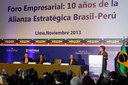  Presidenta Dilma Rousseff durante Seminário Empresarial Brasil-Peru. Lima-Peru, 11/11/2013