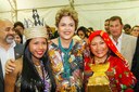  Presidenta Dilma Rousseff durante visita à Feira de Artes Indígenas. Palmas-TO, 23/10/2015  