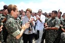  Presidenta  Dilma Rousseff durante chegada ao futuro Aeroporto Internacional de São Gonçalo.  São Gonçalo do Amarante - RN, 28/11/2011