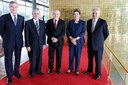 Presidenta Dilma Rousseff durante almoço no Palácio da Alvorada com os Ex-Presidentes, Senador Fernando Collor, Senador José Sarney, Lula e Fernando Henrique Cardoso. Brasília - DF, 16/05/2012