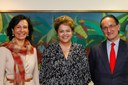 Presidenta Dilma Rousseff durante encontro com a senhora Ana Patricia Botín, Presidenta do Grupo Santander e o senhor Jesús Zabalza, Presidente do Banco Santander Brasil. Brasília-DF, 27/11/2014