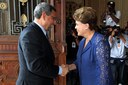 Presidenta Dilma Rousseff  recepciona o Sr. Jorge Carlos Fonseca, Presidente de Cabo Verde, que participara do encontro Iberoamericano de Alto Nível em comemoração ao Ano Internacional dos Afrodescendentes. Salvador-BA,19/11/2011