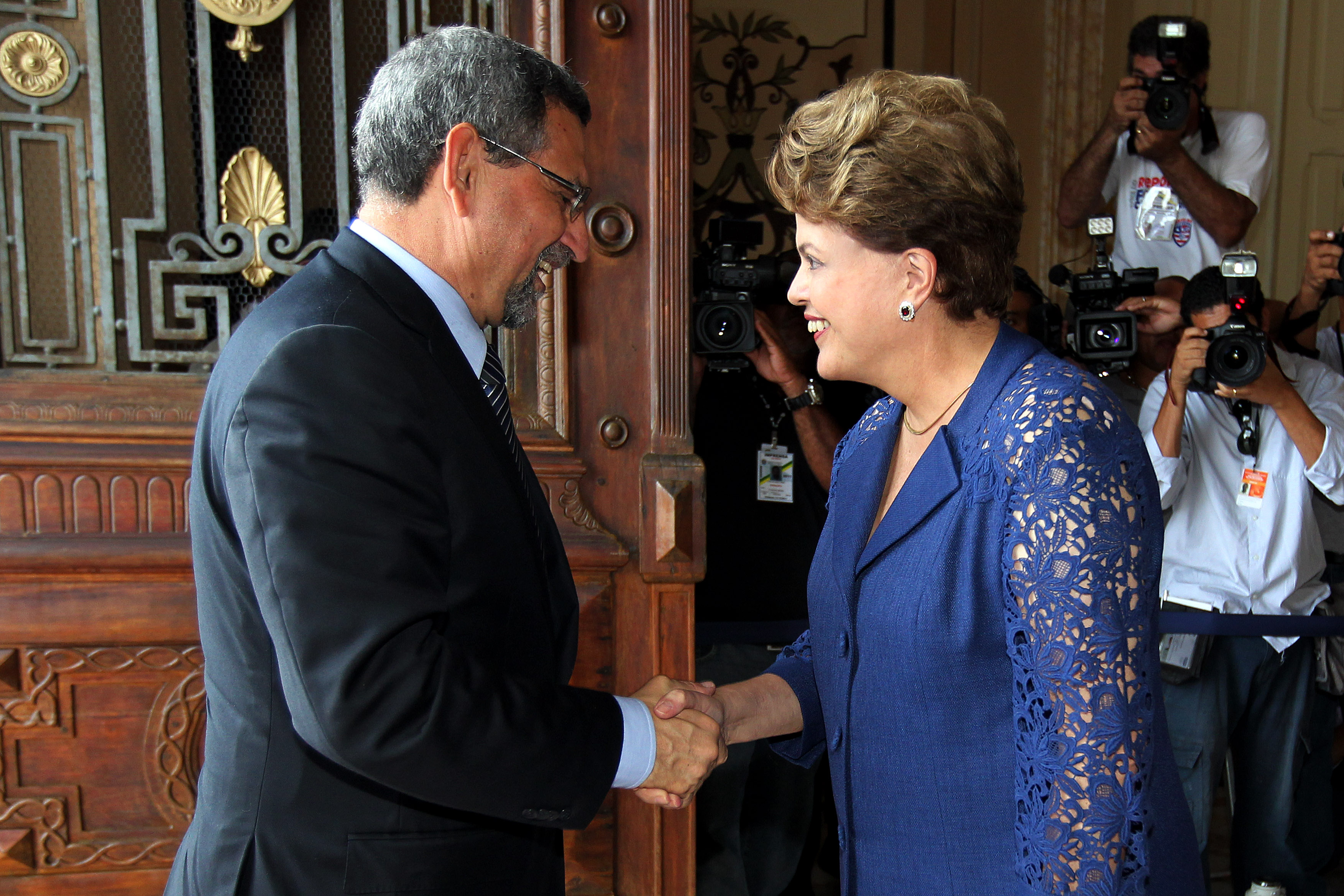 Presidenta Dilma Rousseff  recepciona o Sr. Jorge Carlos Fonseca, Presidente de Cabo Verde, que participara do encontro Iberoamericano de Alto Nível em comemoração ao Ano Internacional dos Afrodescendentes. Salvador-BA,19/11/2011